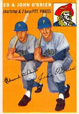 Topps 139 Ed & John O'Brien #1954