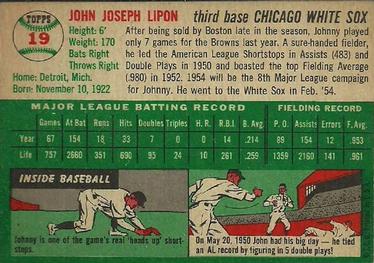 Johnny Lipon back