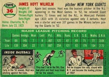 Hoyt Wilhelm back