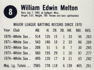 Bill Melton back