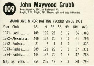 John Grubb back