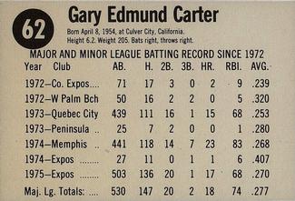 Gary Carter back