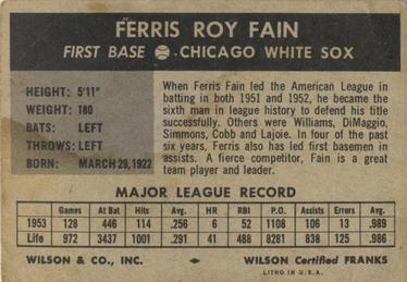 Ferris Fain back