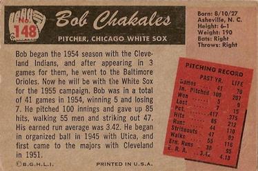 Bob Chakales back