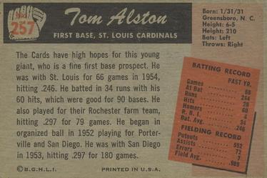 Tom Alston back