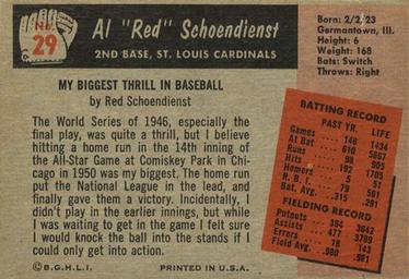 Al "Red" Schoendienst back