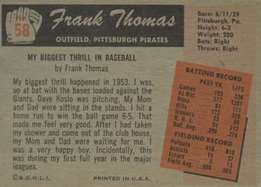 Frank Thomas back