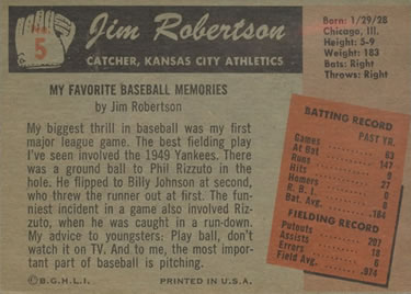 Jim Robertson back