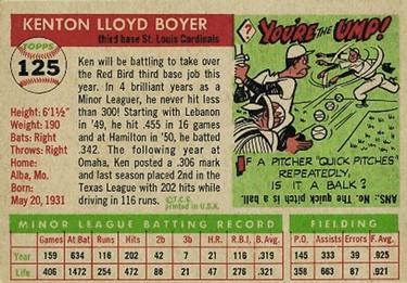Ken Boyer back