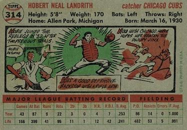 Hobie Landrith back