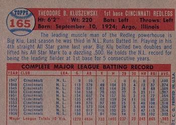 Ted Kluszewski back