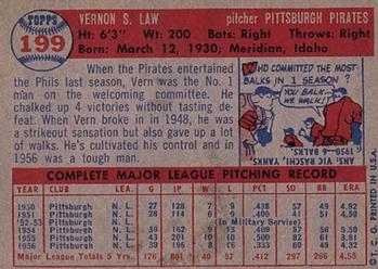 Vernon Law back