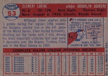 Clem Labine back