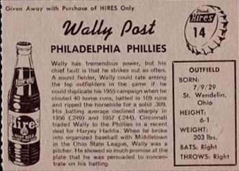 Wally Post back