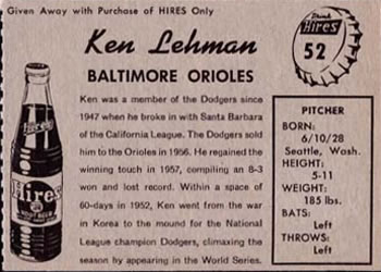 Ken Lehman back