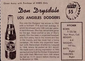 Don Drysdale back