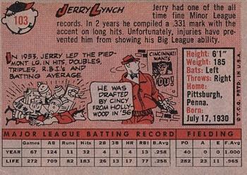 Jerry Lynch back