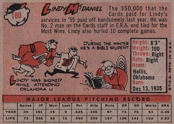 Lindy McDaniel back