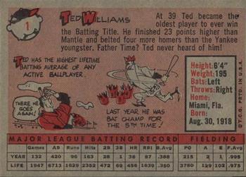 Ted Williams back