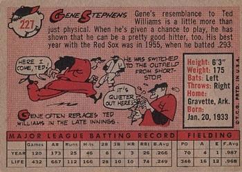 Gene Stephens back
