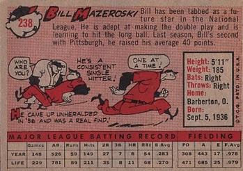 Bill Mazeroski back