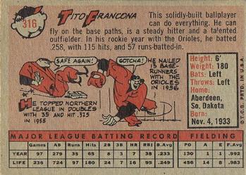 Tito Francona back