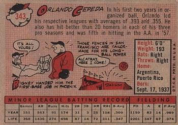 Orlando Cepeda back