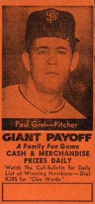 Paul Giel #NNO