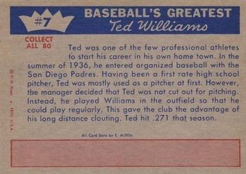 Ted Williams back