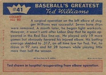 Ted Williams back