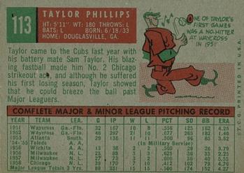 Taylor Phillips back