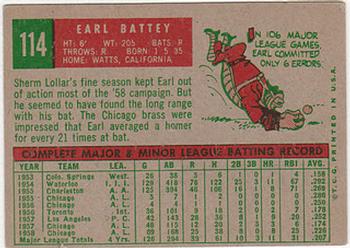 Earl Battey back
