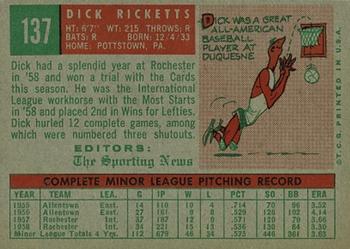 Dick Ricketts back
