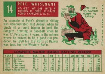 Pete Whisenant back