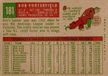Bob Porterfield back