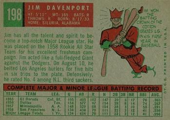 Jim Davenport back