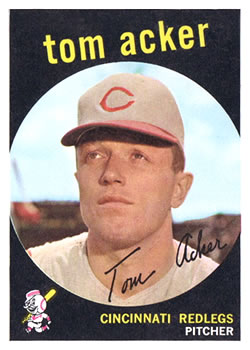 Topps 201 Tom Acker #1959