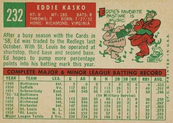 Eddie Kasko back