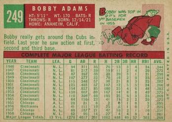 Bobby Adams back