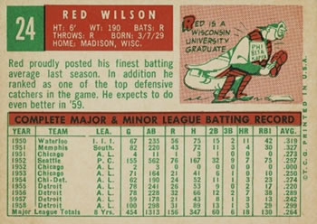 Red Wilson back