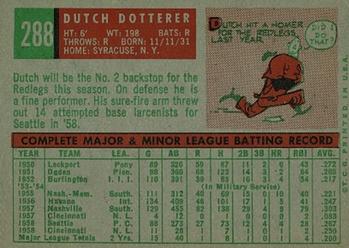 Dutch Dotterer back