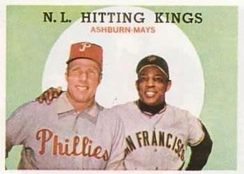 Topps 317 N.L. Hitting Kings (Richie Ashburn / Willie Mays) #1959