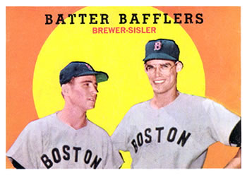 Topps 346 Batter Bafflers (Tom Brewer / Dave Sisler) #1959