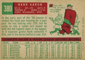 Hank Aaron back