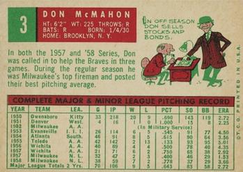 Don McMahon back