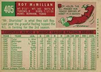 Roy McMillan back
