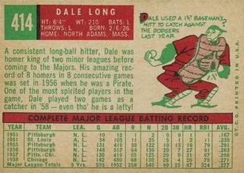 Dale Long back