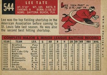 Lee Tate back