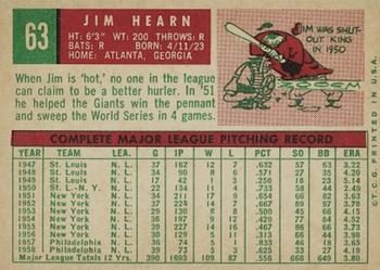 Jim Hearn back