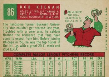 Bob Keegan back